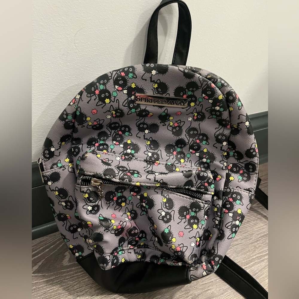 Studio Ghibli Spirited Away Mini Backpack Soot Sprites Faux Leather Candy Charml